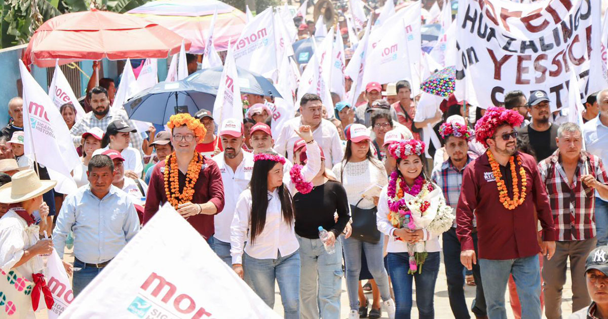 Acompaña Julián Nochebuena campañas en Huazalingo y Xochiatipan