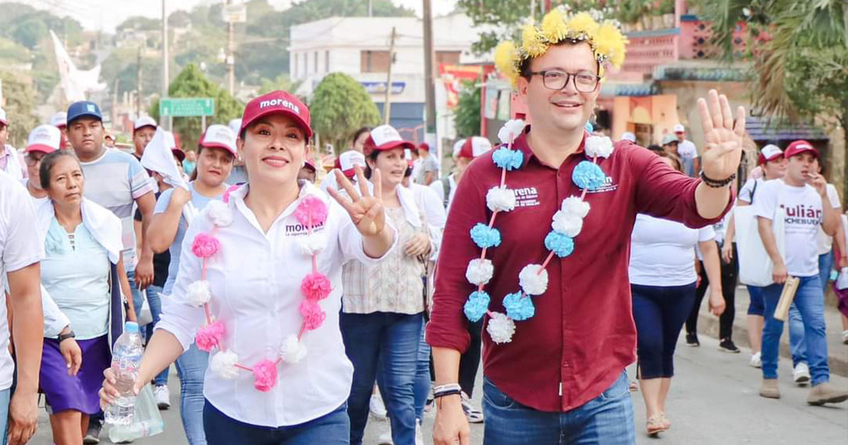 Julián Nochebuena lleva mensaje de la 4t a Huautla