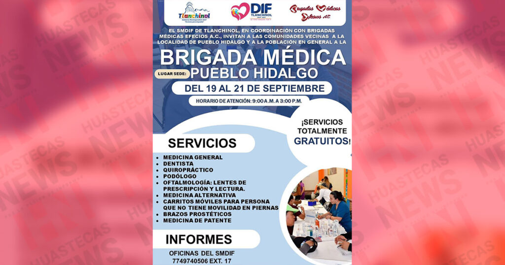 Invitan a la Jornada Médica en Pueblo Hidalgo