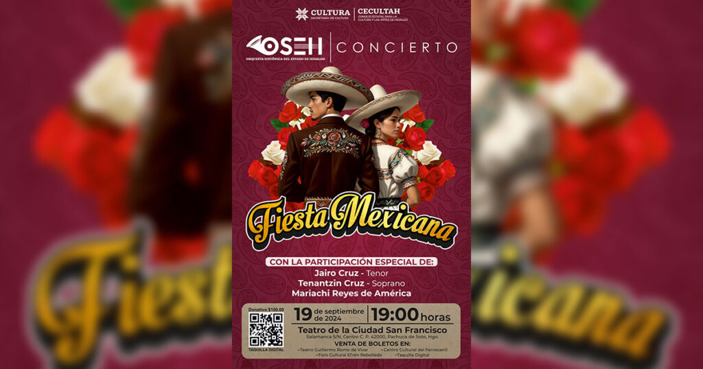 Por segundo año consecutivo, se presentará el concierto “Fiesta mexicana”