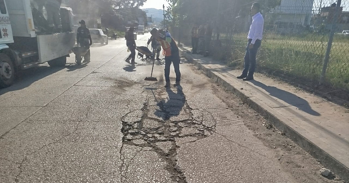 Gobierno de Huejutla intensifica esfuerzos de bacheo