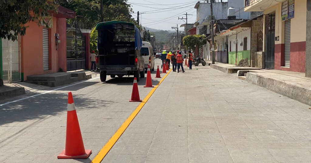 Avanza el reordenamiento vial en San Felipe Orizatlán