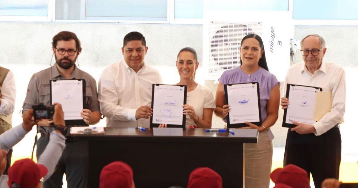 Bienestar e IMSS-Bienestar firman convenio de colaboración para el programa Salud Casa por Casa; Sheinbaum firma como testigo de honor