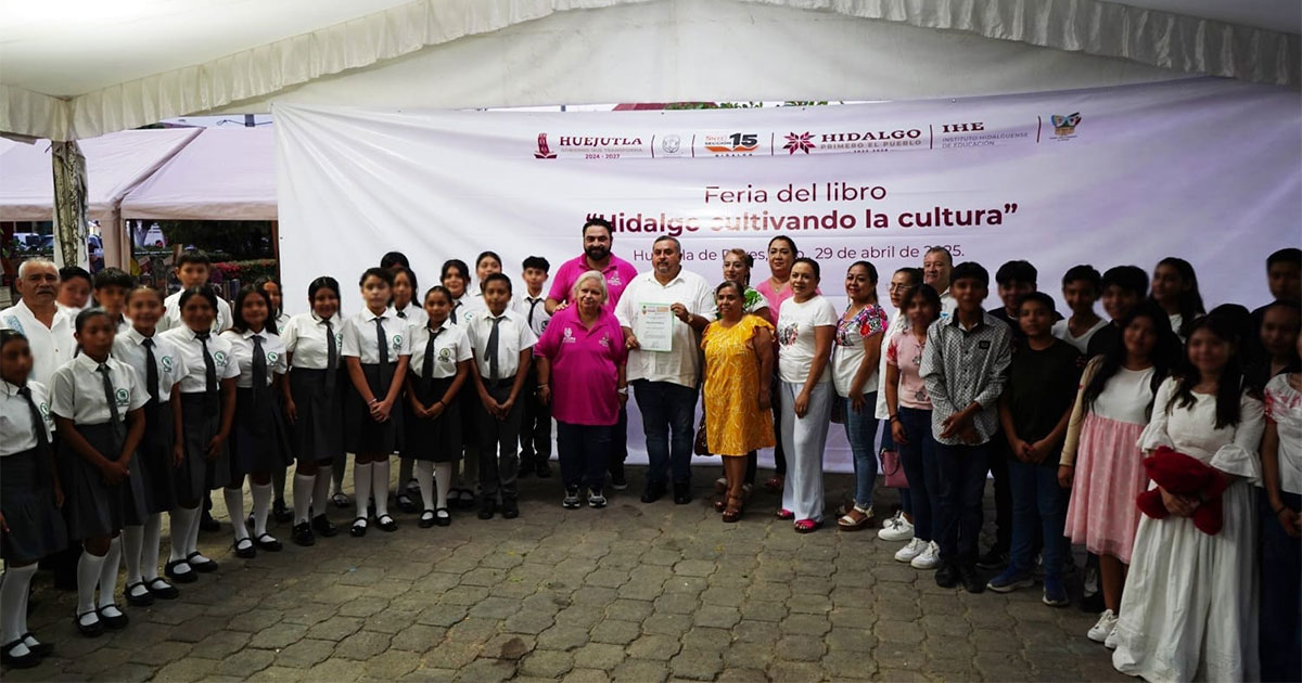 Exitosa Feria del Libro en zona centro de Huejutla
