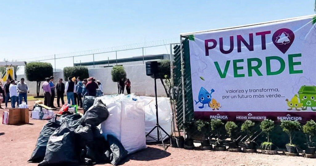 Afianza Pachuca cultura de reciclaje con instalaciones de Punto Verde