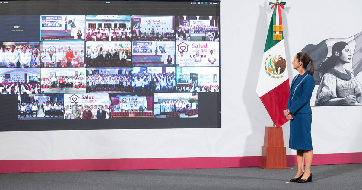 Presidenta Claudia Sheinbaum encabeza el arranque nacional del programa Salud Casa Por Casa