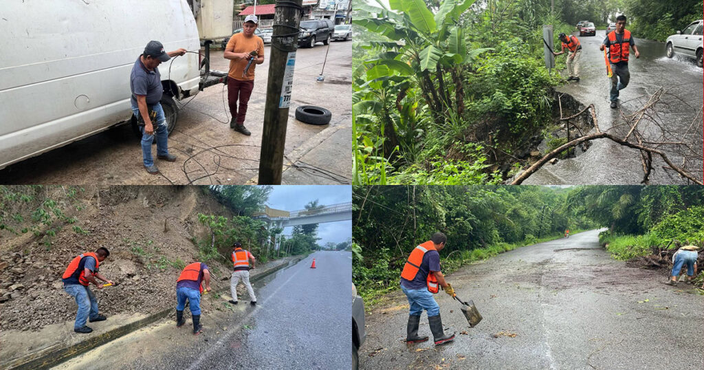 Atiende gobierno de Huejutla afectaciones por lluvias tras paso del huracán “Erick”