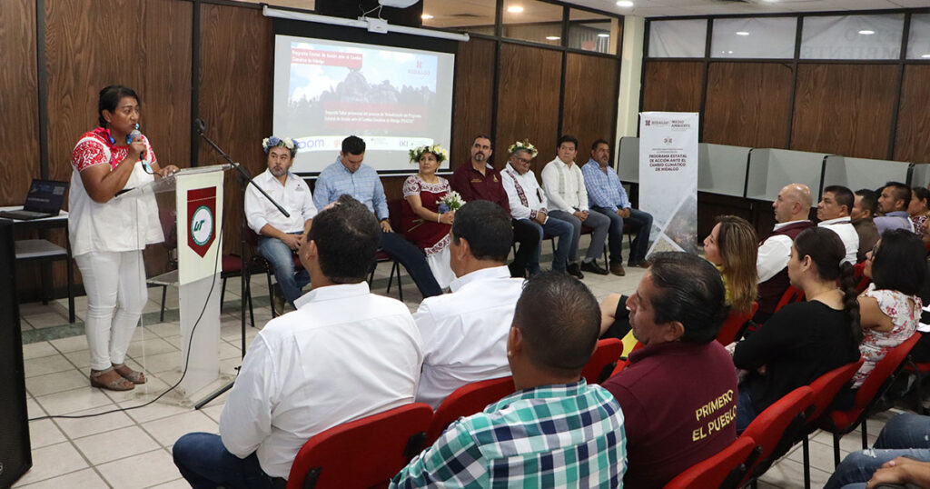 Hidalgo realiza talleres regionales para actualizar su Programa Estatal de Acción ante el Cambio Climático
