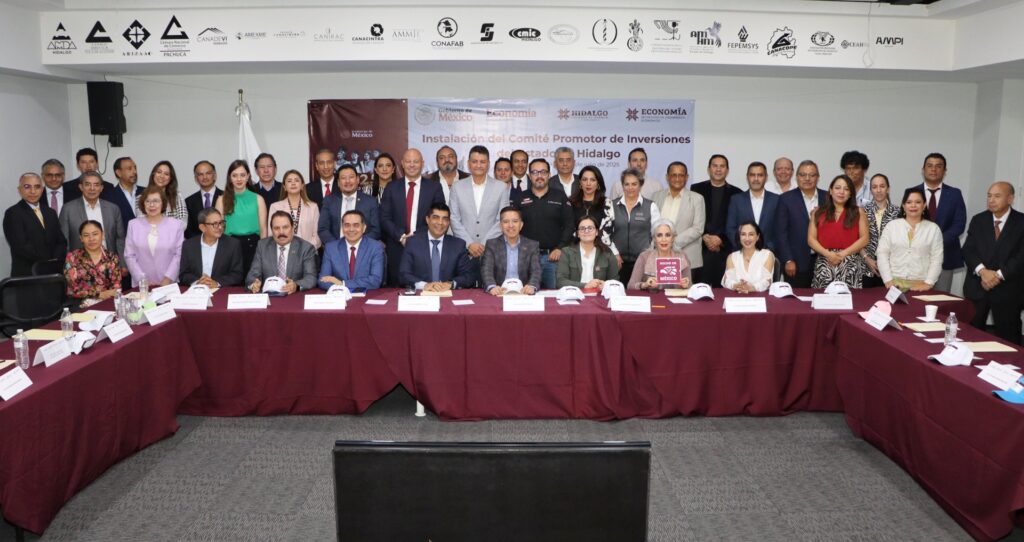 Instalan Comité Promotor de Inversiones en Hidalgo para fortalecer los Polos de Desarrollo Económico