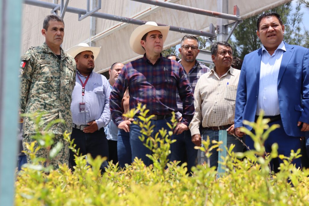 Fortalece SADERH la colaboración con la 18va Zona Militar para impulsar la producción de planta en el vivero del 5/o Batallón de Infantería