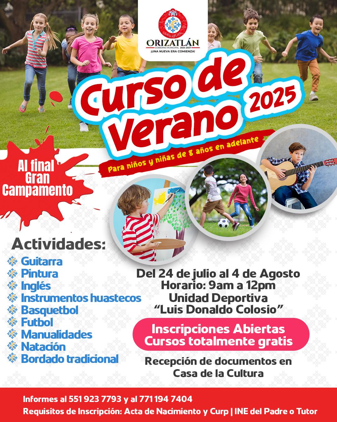 Fomentan Desarrollo Infantil con Curso de Verano Gratuito en Orizatlán