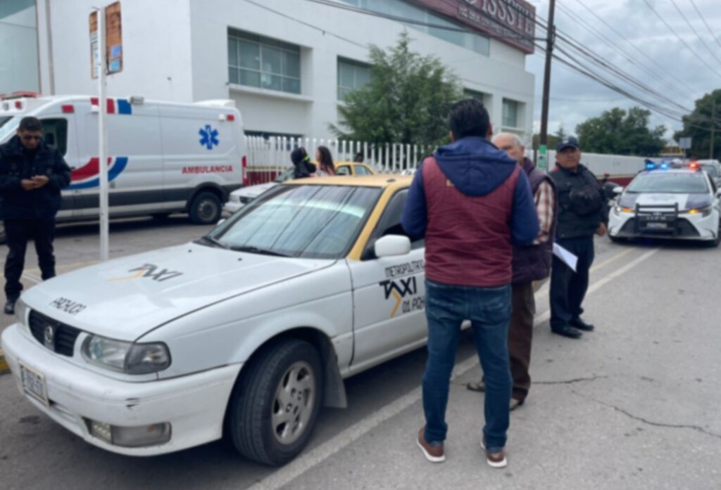 Inspector de transporte resulta lesionado durante operativo en Tulancingo