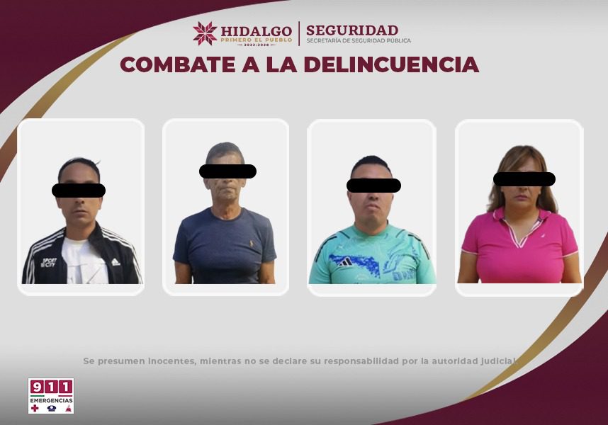 Policía Estatal detiene a presuntos responsables de robo a consultorios médicos 