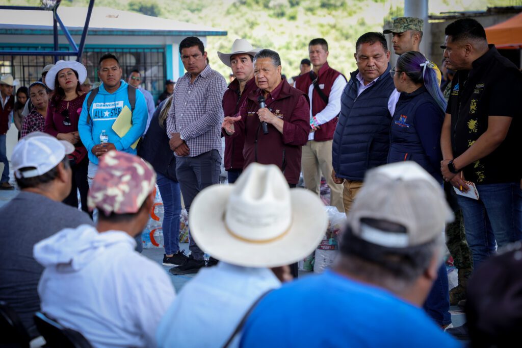 Gobierno de Hidalgo y Fuerzas Armadas intensifican apoyo a comunidades afectadas por las lluvias