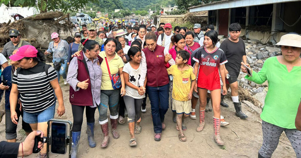 Acción humanitaria sin precedentes en Huehuetla: coordinación interinstitucional responde a desastre natural