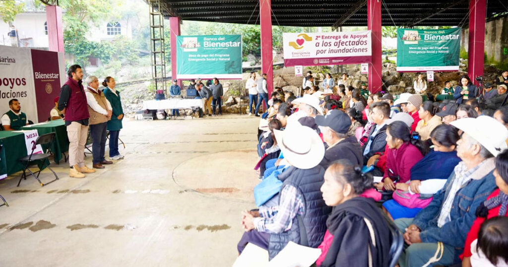 Acompaña gobierno de Hidalgo segunda distribución de apoyos a familias afectadas por las lluvias