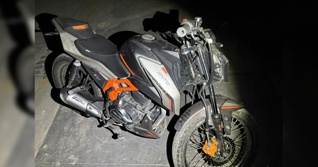 Motocicleta robada es recuperada en acciones del Operativo Alcoholímetro