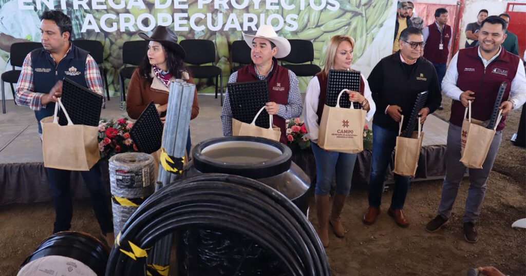 En Zapotlán y Apan, Saderh entrega apoyos para fortalecer el campo hidalguense