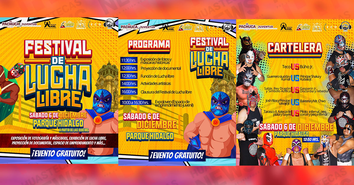 IMJUVE Pachuca prepara festival de lucha libre