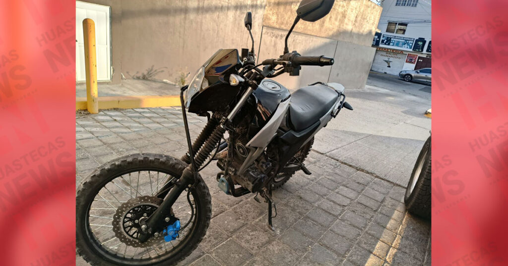 Aseguran motocicleta con número de serie alterado