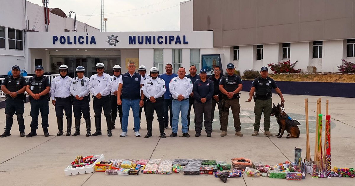 Pachuca refuerza acciones contra pirotecnia ilegal