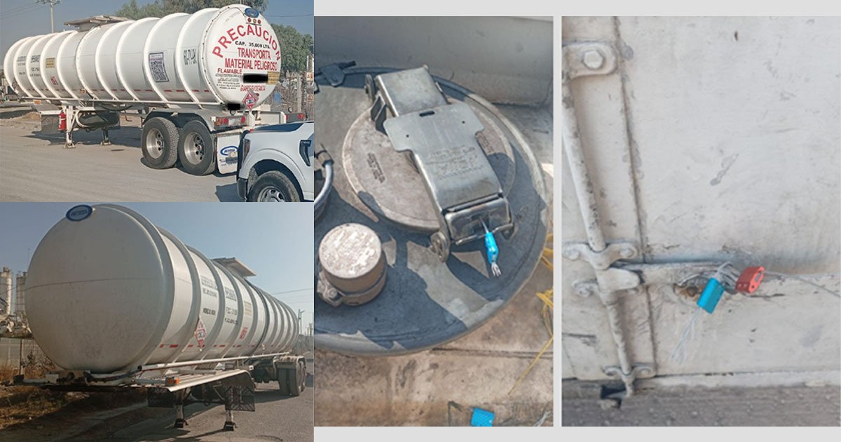 Remolque cisterna con reporte de robo recuperado en Tizayuca