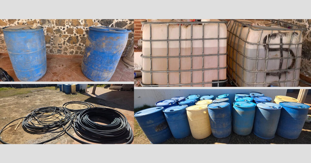 Desmantelan punto de almacenamiento y venta ilegal de hidrocarburo en Cuautepec