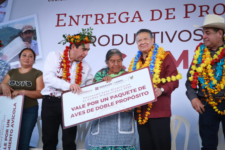 Mujeres rurales de Hidalgo beneficiadas con apoyos productivos en 2026