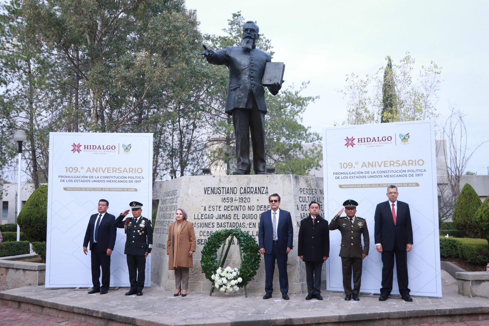 CONMEMORAN EN HIDALGO 109 AÑOS DE LA PROMULGACIÓN DE LA CONSTITUCIÓN MEXICANA