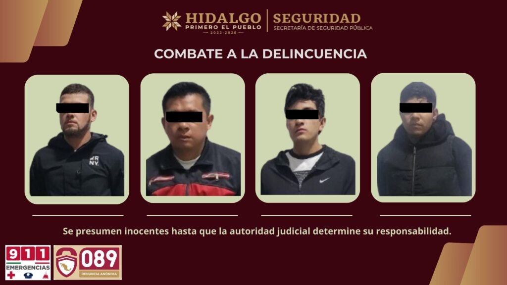 SSPH FRENA ROBO EN ATITALAQUIA Y RECUPERA EQUIPO VALUADO EN 1 MILLÓN DE PESOS