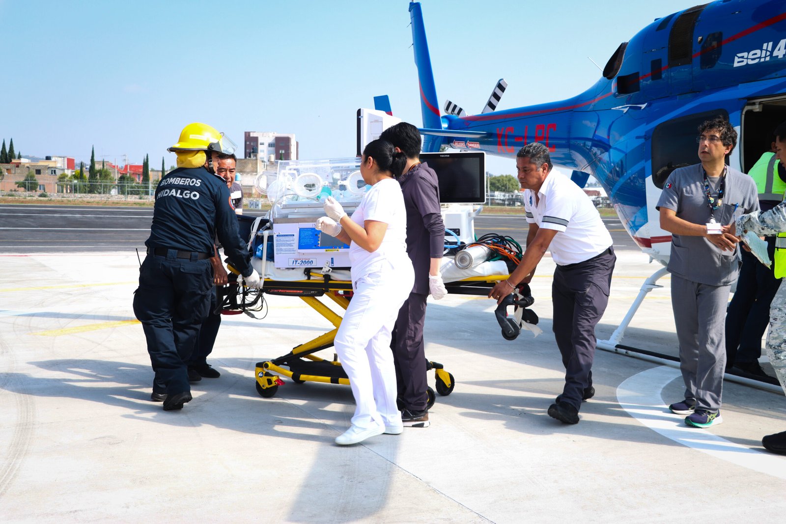TRASLADAN DE URGENCIA A GEMELAS PREMATURAS A HOSPITAL DE ALTA ESPECIALIDAD EN PACHUCA