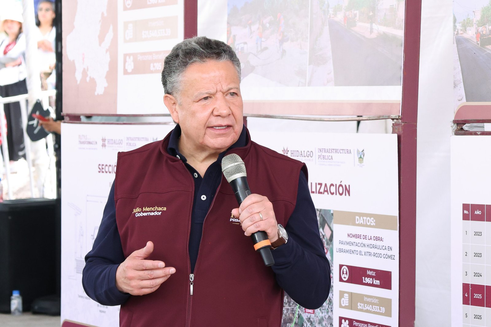 Menchaca supervisa en Tetepango obras que fortalecen la conectividad regional