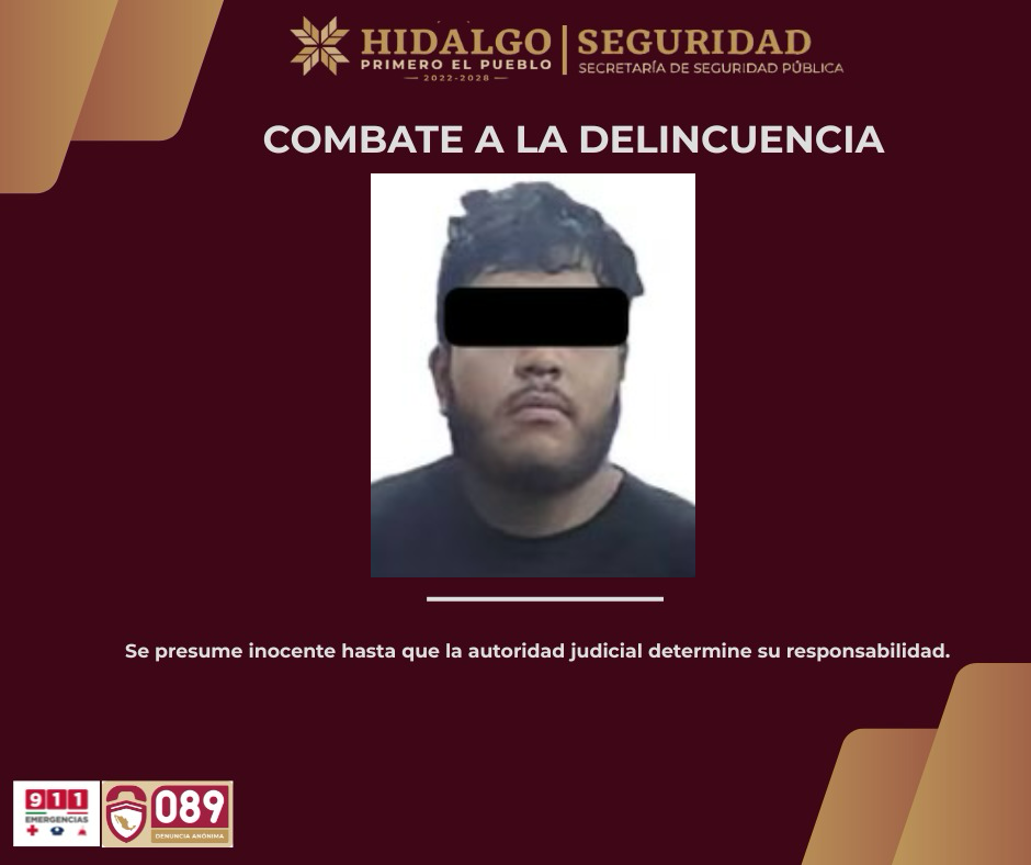POLICÍA ESTATAL ASEGURA A GENERADOR DE VIOLENCIA EN TEPEAPULCO; DECOMISAN ARMAS Y MÁS DE 400 DOSIS DE DROGA
