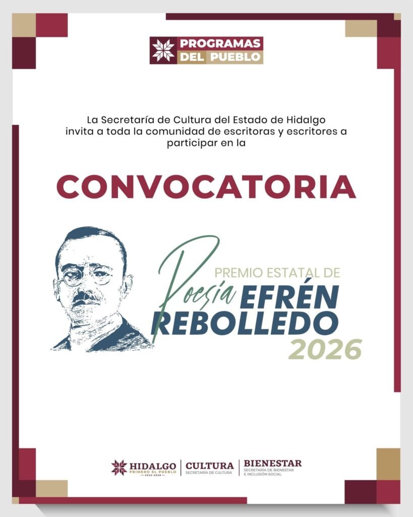 ABREN CONVOCATORIAS PARA LOS PREMIOS ESTATALES DE LITERATURA 2026