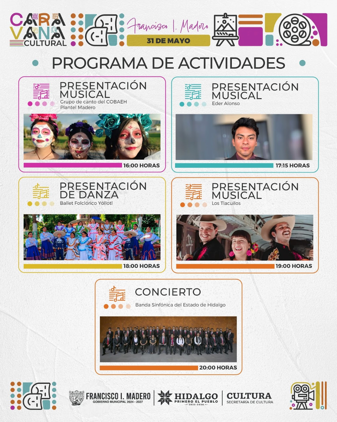 CARAVANA CULTURAL LLEGARÁ A FRANCISCO I. MADERO CON MÚSICA, DANZA Y TALENTO REGIONAL