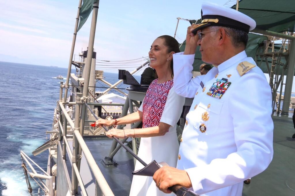 Sheinbaum llama a defender la soberanía nacional durante conmemoración del Día de la Marina