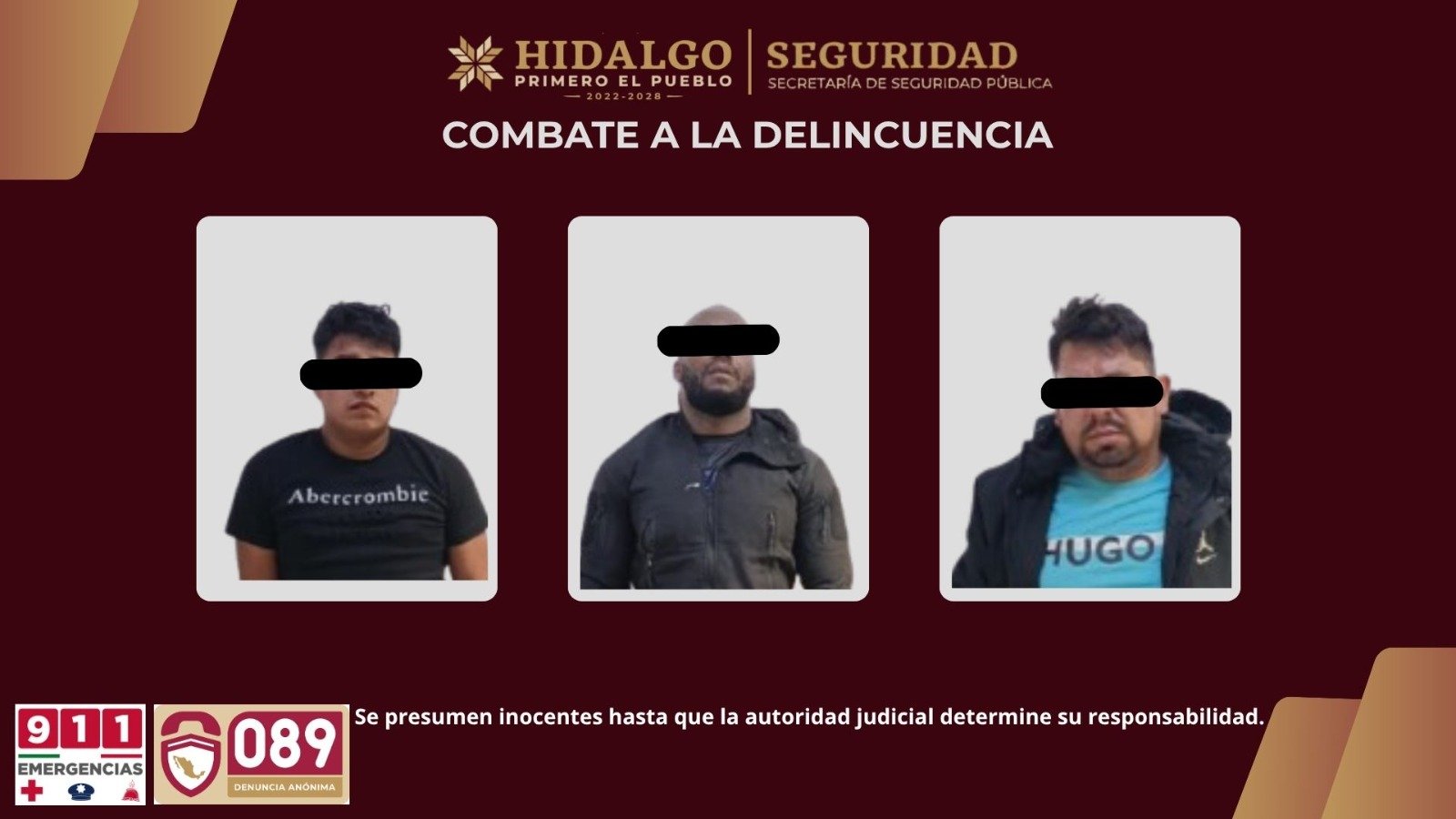 SSPH frustra intento de secuestro y rescata a mujer privada de la libertad en la Zona Metropolitana de Pachuca