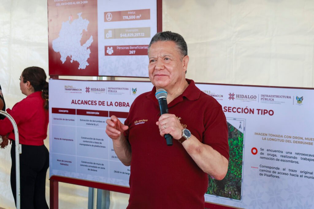 Julio Menchaca arranca las Rutas de la Reconstrucción en la Sierra Gorda hidalguense