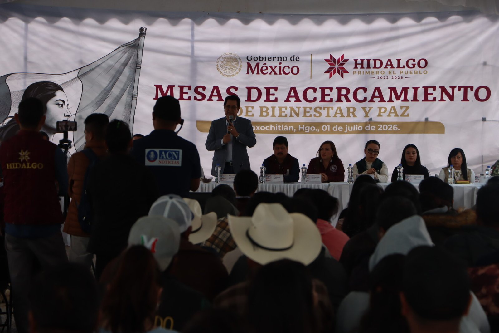 Secretaría de Gobierno abre diálogo en Acaxochitlán con las Mesas de Acercamiento de Bienestar y Paz