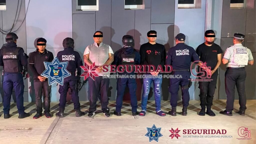Despliega SSPH operativo en Huichapan; asegura a cinco personas y presunta droga