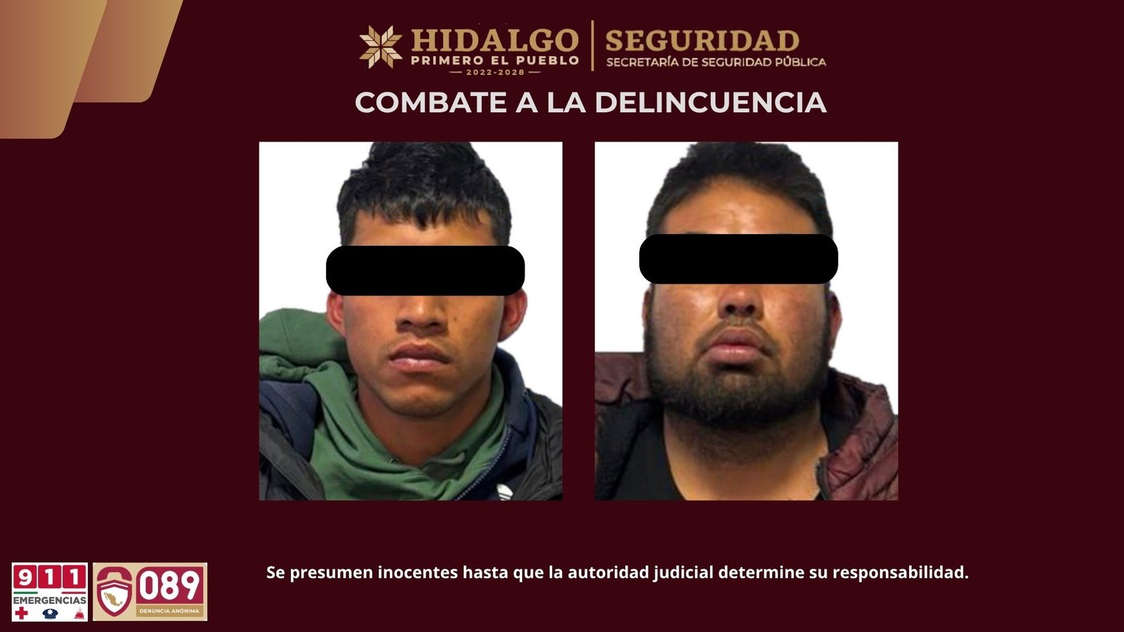 Asegura SSPH a generadores de violencia en Zempoala