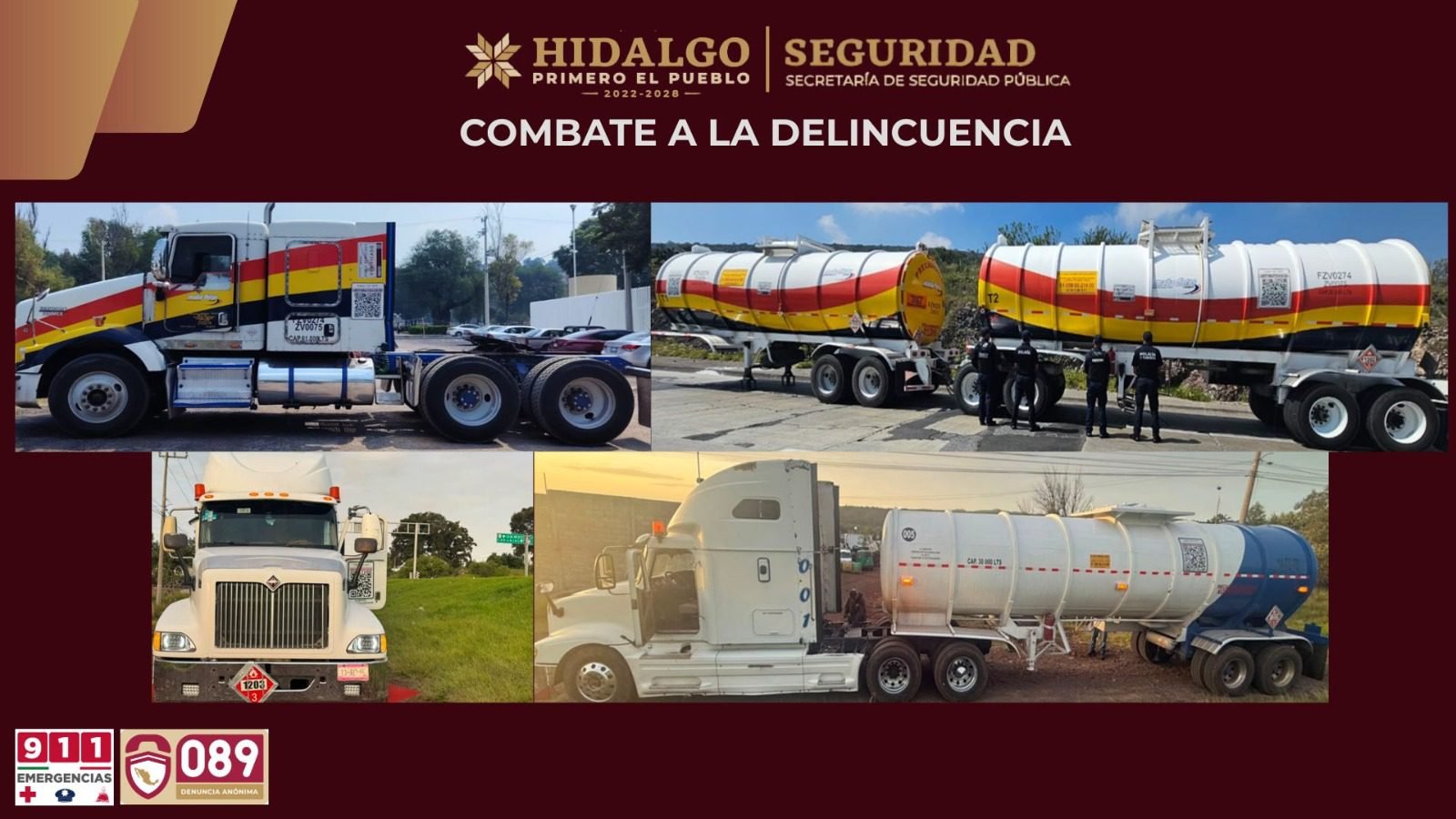 Doble golpe al huachicol en Hidalgo: SSPH recupera 90 mil litros de combustible robado en Tula y Singuilucan