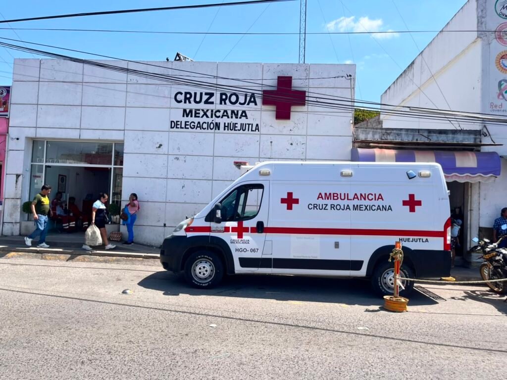 Cruz Roja de Huejutla refuerza atención ante aumento de accidentes viales.