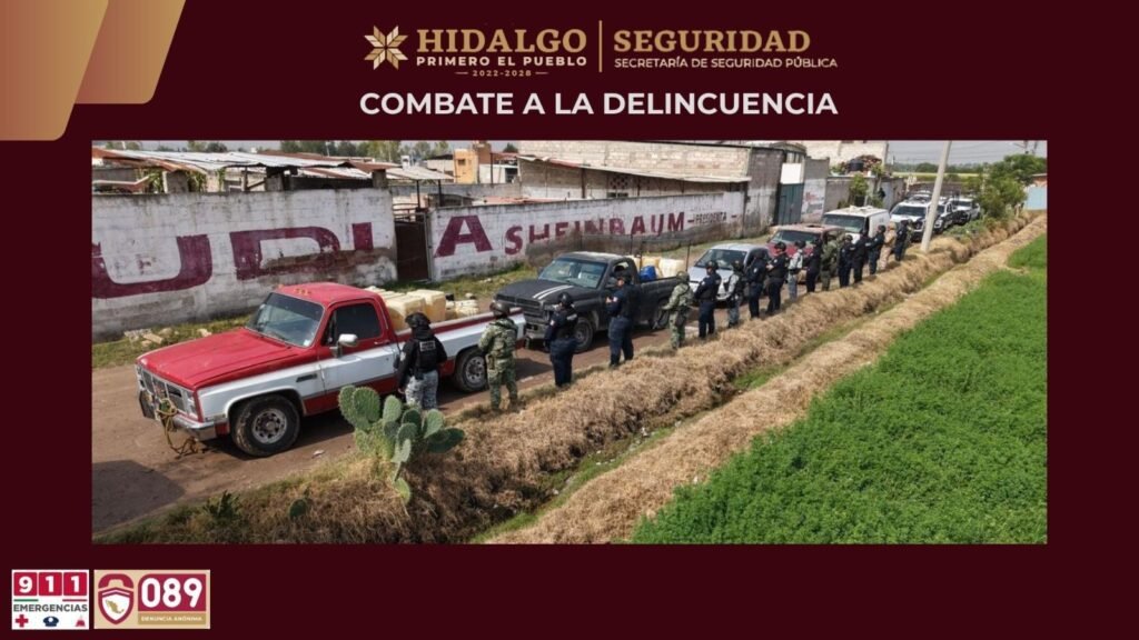Asegura siete vehículos y más de 6 mil litros de hidrocarburo en Tlaxcoapan